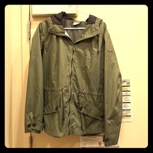 Columbia Hooded Rain Jacket XL